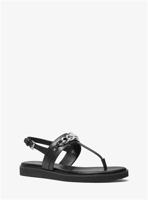 michael michael kors roxane embellished leather sandal|Michael Kors Roxane Embellished Leather Wedge Sandal.